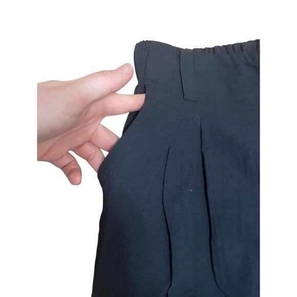 Halara Womens Small Black High Waisted Cotton Pockets Wide Leg Palazzo Pants NWT - Picture 2 of 5